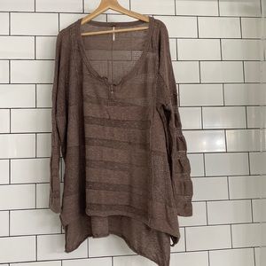 Free People oversized shirt